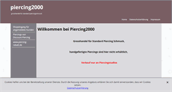 Desktop Screenshot of piercing2000.de